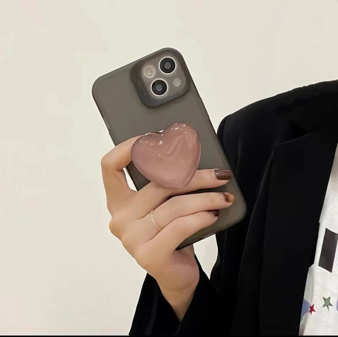 Heart Pop Socket Griptok Finger Grip Bracket Stand