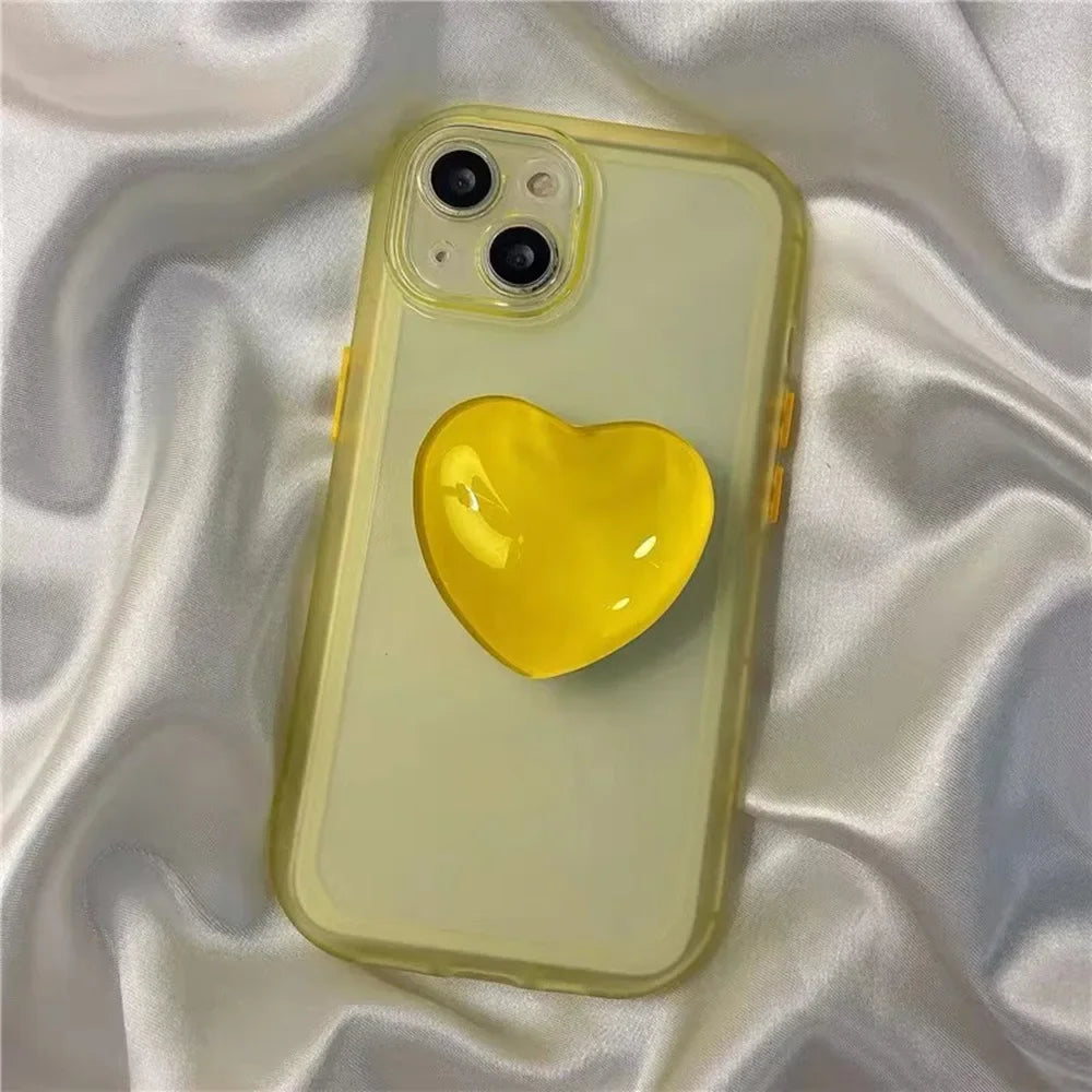 Heart Pop Socket Griptok Finger Grip Bracket Stand