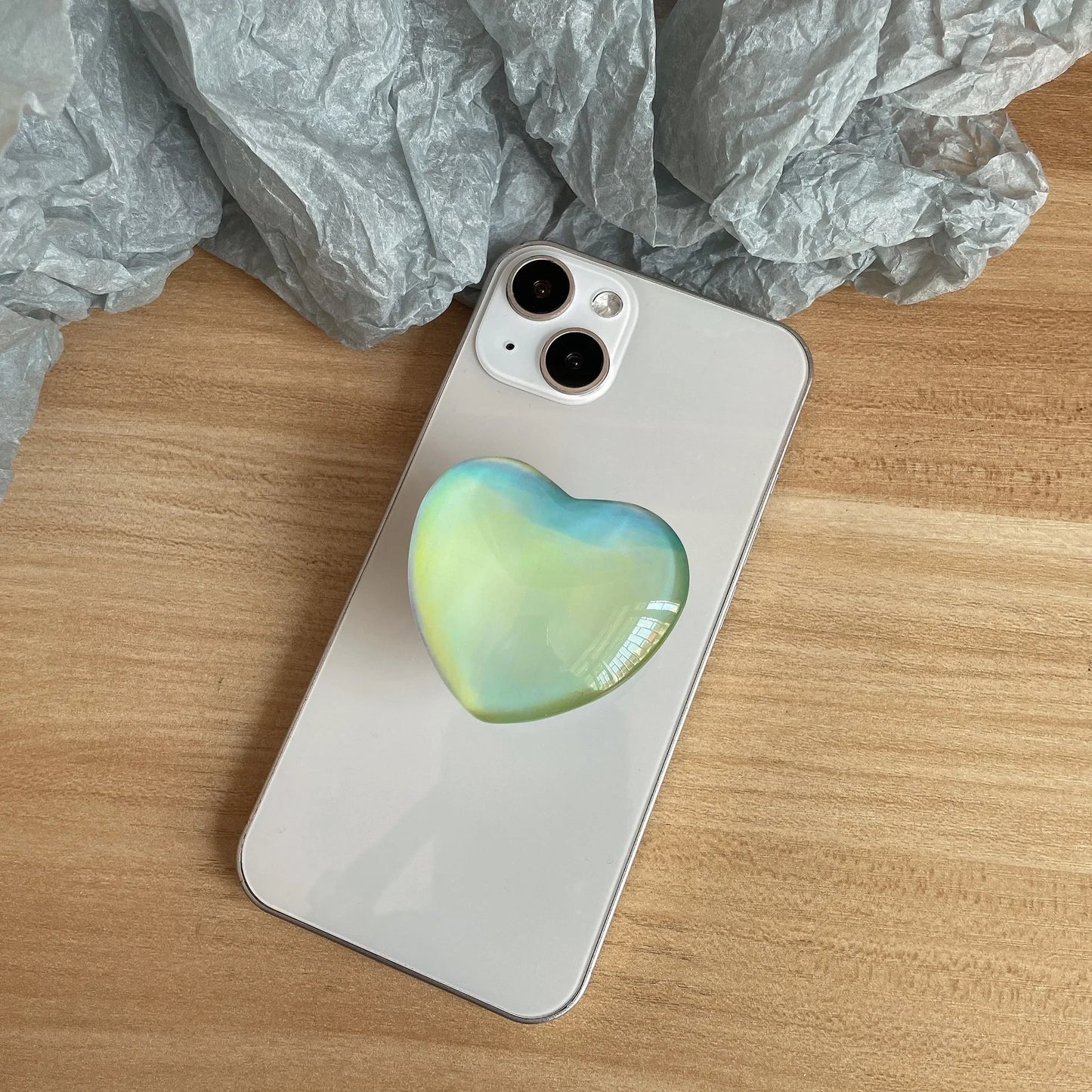 Heart Pop Socket Griptok Finger Grip Bracket Stand
