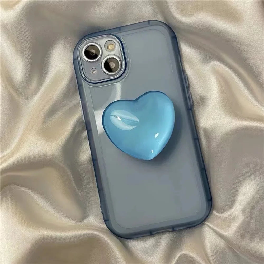 Heart Pop Socket Griptok Finger Grip Bracket Stand