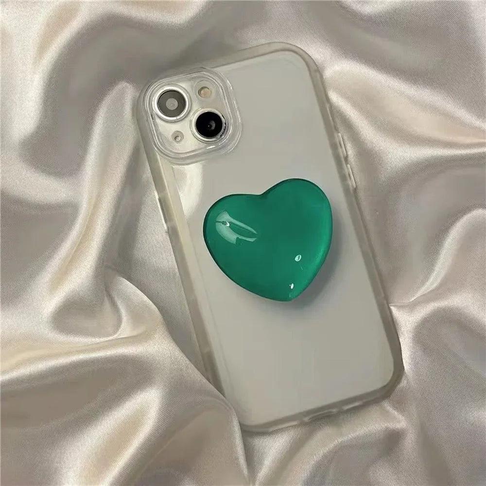 Heart Pop Socket Griptok Finger Grip Bracket Stand