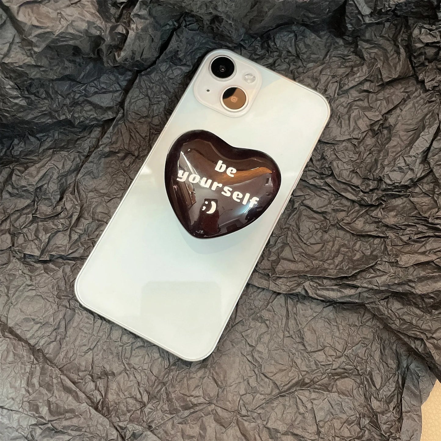 Heart Pop Socket Griptok Finger Grip Bracket Stand