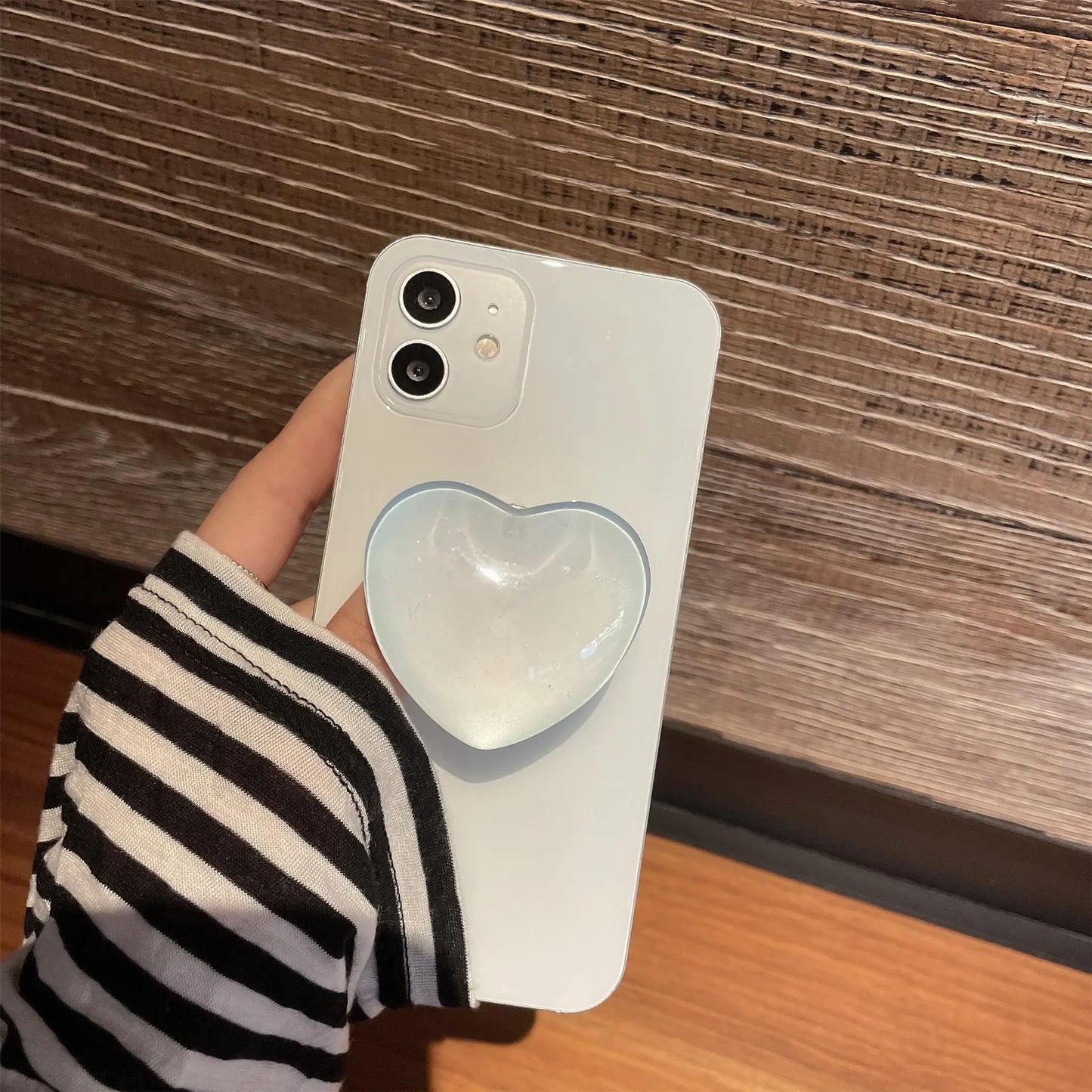 Heart Pop Socket Griptok Finger Grip Bracket Stand
